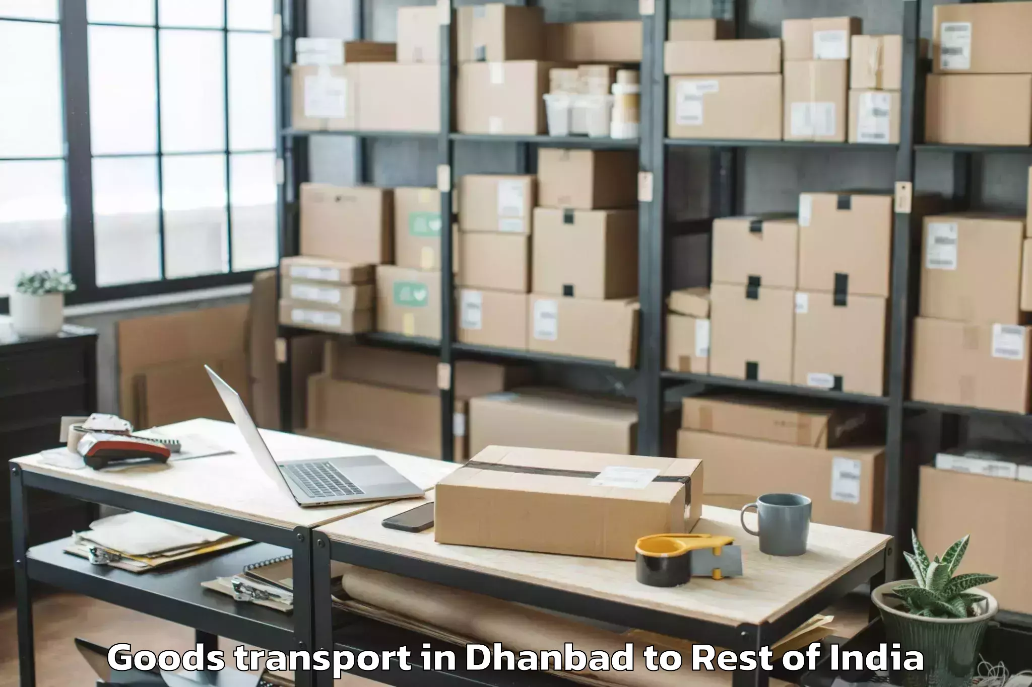 Easy Dhanbad to Sopore Goods Transport Booking